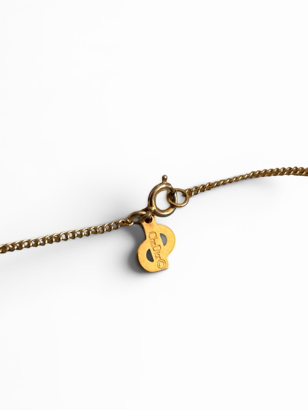 Vintage Christian Dior Heart Pendant Necklace - Picture 6 of 7
